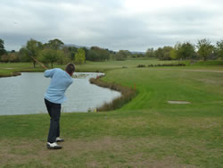 phil lees drives at the first