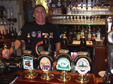 steve at the Chandlers arms