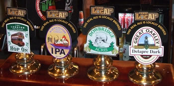 beer pumps